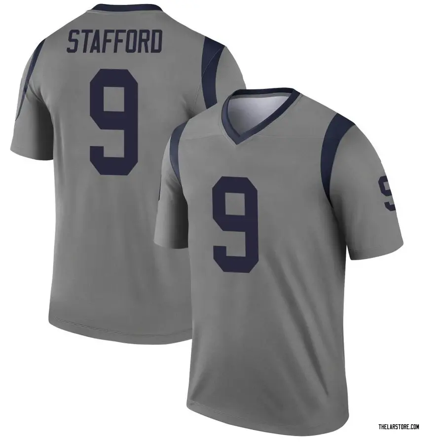 Gray Men's Matthew Stafford Los Angeles Rams Legend Inverted Jersey - Los  Angeles Store
