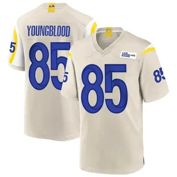 Men's Jack Youngblood Los Angeles Rams Game Bone Jersey - Los Angeles Store