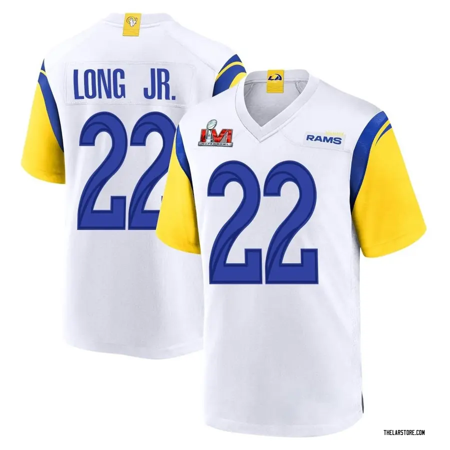 White Men's David Long Jr. Los Angeles Rams Game Super Bowl LVI Bound Jersey  - Los Angeles Store