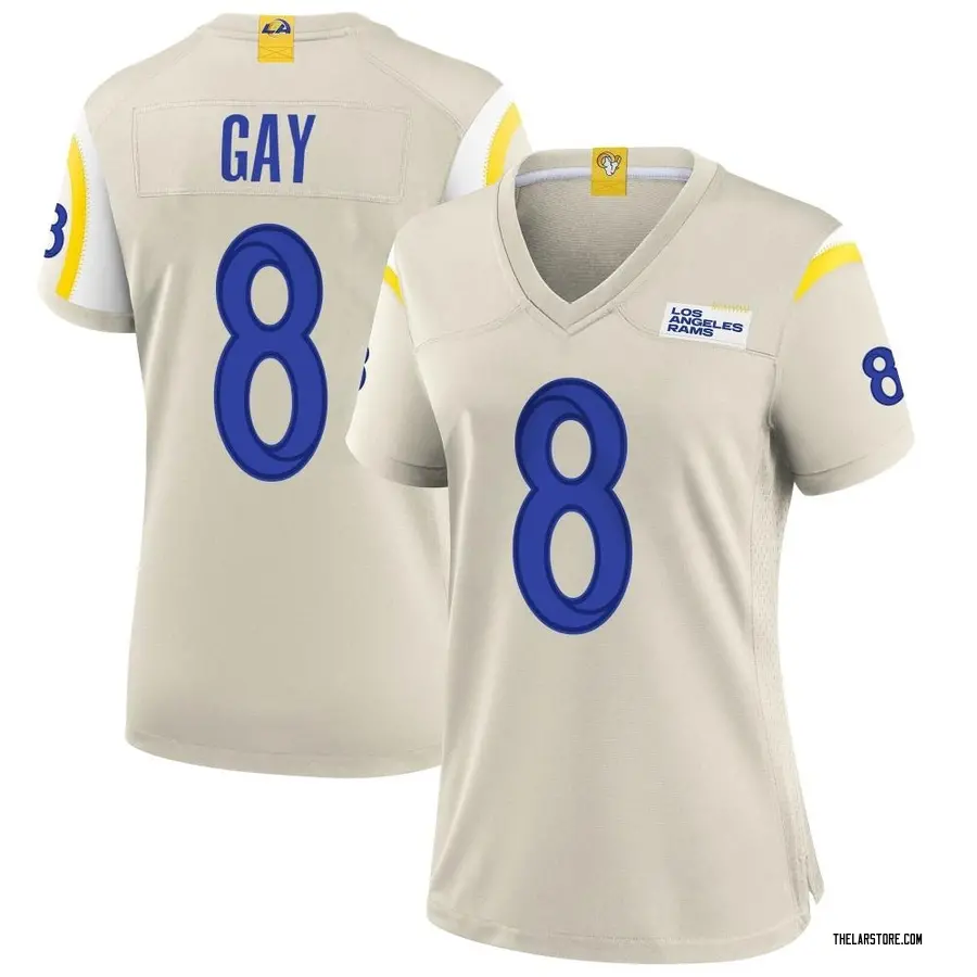 Women's Matt Gay Los Angeles Rams Game Bone Jersey - Los Angeles Store